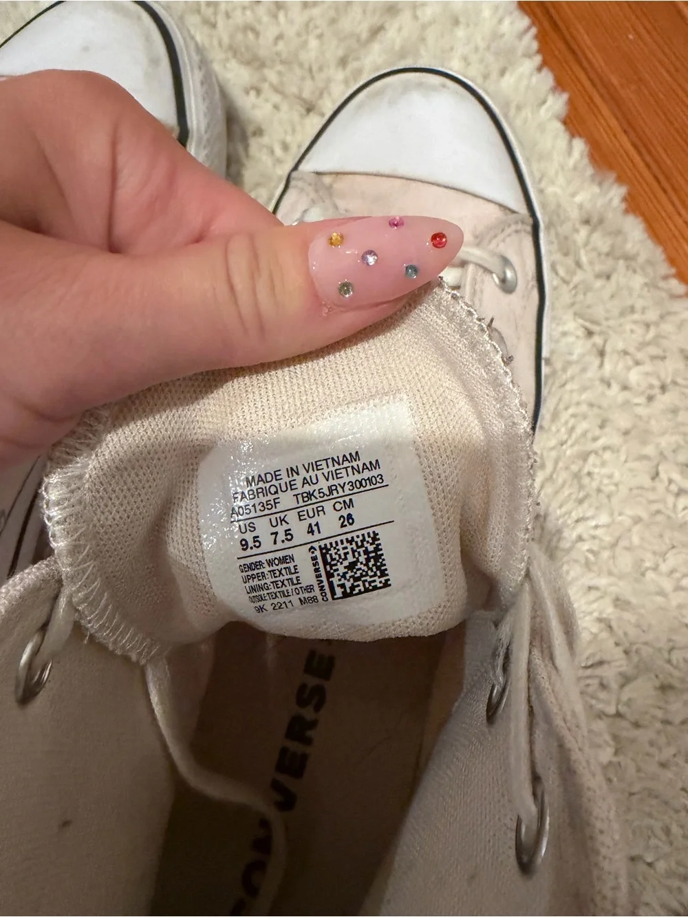 Converse Chuck Taylor All Star High Top Sneakers - Pale Pink w Original Box - Picture 4 of 8